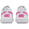 NIKE Court Borough Low Recraft Sneaker Kinder 113 - white/laser fuchsia 35.5