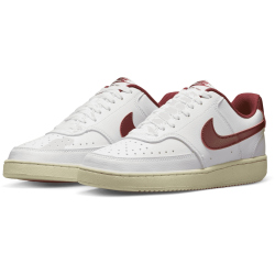 NIKE Court Vision Low-Top Sneaker Damen 106 - white/team red-muslin-mtlc gold star 40.5