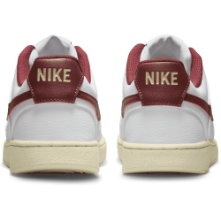 NIKE Court Vision Low-Top Sneaker Damen 106 - white/team red-muslin-mtlc gold star 40.5