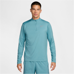 NIKE Element Dri-FIT 1/2-Zip Laufshirt Herren 464 - denim...