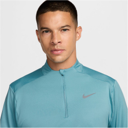 NIKE Element Dri-FIT 1/2-Zip Laufshirt Herren 464 - denim...