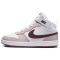 NIKE Court Borough Mid 2 Sneaker Kinder 118 - white/burgundy crush-platinum violet 28