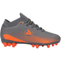 JAKO Lightning Sock AG Kunstrasen-Fußballschuhe Kinder 862 - steingrau/neonorange 40