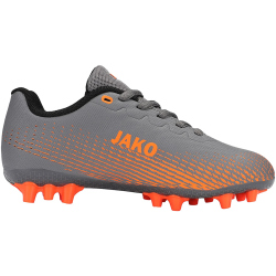 JAKO Lightning AG Fußballschuhe Kinder 862 - steingrau/neonorange 39