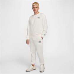 NIKE Club Dri-FIT Rundhals Sweatshirt Herren 133 - sail/dusty cactus L