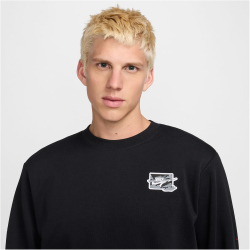 NIKE Club Dri-FIT Rundhals Sweatshirt Herren 010 - black/white L