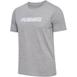 hummel hmlELEMENTAL Logo Baumwoll T-Shirt 2006 - grey melange XXL