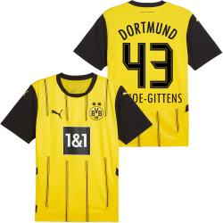 PUMA BVB Borussia Dortmund Heimtrikot mit Spielerdruck...