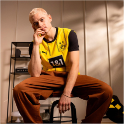PUMA BVB Borussia Dortmund Heimtrikot mit Spielerdruck...