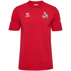 hummel 1. FC K&ouml;ln Travel Poloshirt 2024/25 Herren 3062 - true red S