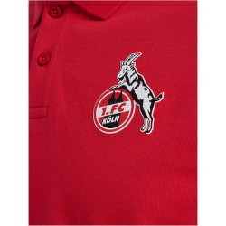 hummel 1. FC K&ouml;ln Travel Poloshirt 2024/25 Herren 3062 - true red S