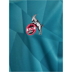 hummel 1. FC K&ouml;ln langam Aufw&auml;rmshirt 2024/25 Kinder 7851 - pagoda blue 116