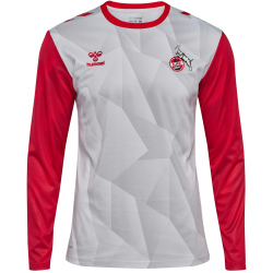 hummel 1. FC K&ouml;ln langam Aufw&auml;rmshirt 2024/25 9402 - white/true red S