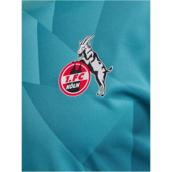 hummel 1. FC K&ouml;ln langam Aufw&auml;rmshirt 2024/25 7851 - pagoda blue S