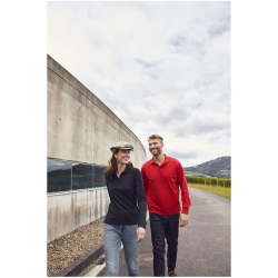 CLIQUE Manhattan langarm Poloshirt Herren 35 - red XS