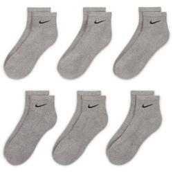 6er Pack NIKE Everyday Cushioned Ankle Trainingssocken 064 - carbon heather/black 42-46