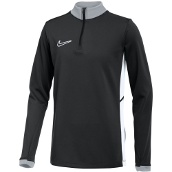 NIKE Academy 25 Dri-FIT langarm Trainingsshirt Kinder 010 - black/wolf grey/white/white S (128-137 cm)