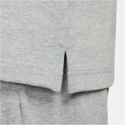 NIKE Club Knit langarm Poloshirt Herren 063 - dk grey heather/white XS