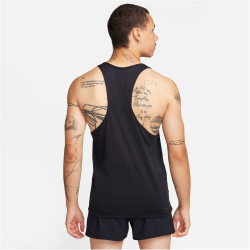 NIKE Fast Dri-FIT Singlet Lauf-Tanktop Herren 010 - black/reflective silv S
