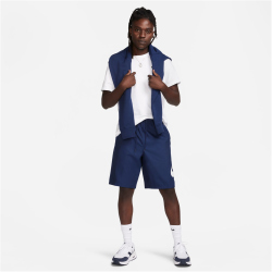 NIKE Club Woven Shorts Herren 410 - midnight navy/white S