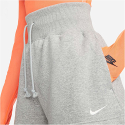 NIKE Sportswear Phoenix lockere High-Waist Fleece Sweatshorts Damen 063 - dk grey heather/sail XS/T