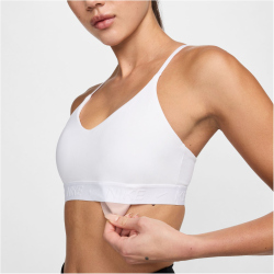 NIKE Indy Light Support Padded Adjustable Sport-BH Damen 100 - white/stone mauve XXL