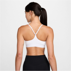 NIKE Indy Light Support Padded Adjustable Sport-BH Damen 100 - white/stone mauve XXL
