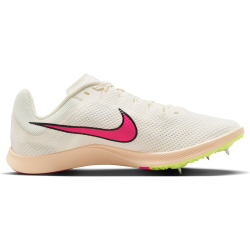 NIKE Zoom Rival Distance Spikes Leichtathletikschuhe 101 - sail/fierce pink-lt lemon twist 32