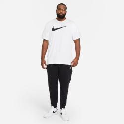NIKE Sportswear Swoosh T-Shirt Herren 100 - white/black S/T