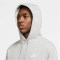 NIKE Sportswear Club Hoodie Herren 063 - dk grey heather/matte silver/white 3XL