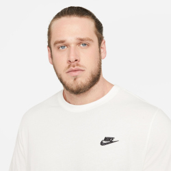 NIKE Sportswear Freizeit T-Shirt Herren 133 - sail/black M