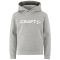 CRAFT Community 2.0 Logo Hoodie Kinder 950000 - grey melange 122/128
