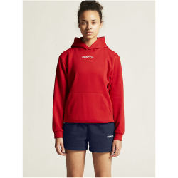 CRAFT Community 2.0 Logo Hoodie Damen 430000 - bright red XS
