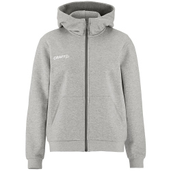 CRAFT Community 2.0 Logo Kapuzenjacke Damen 950000 - grey melange S