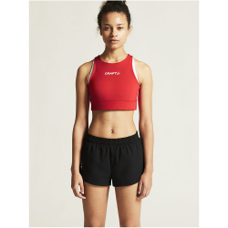 CRAFT Rush 2.0 Crop-Top Damen 430000 - bright red XS