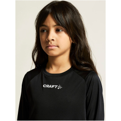 CRAFT Rush 2.0 langarm Trainingsshirt Kinder 999000 - black 122/128