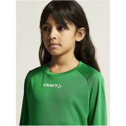 CRAFT Rush 2.0 langarm Trainingsshirt Kinder 651000 - team green 122/128