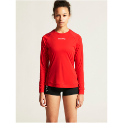 CRAFT Rush 2.0 langarm Trainingsshirt Damen 430000 - bright red XS