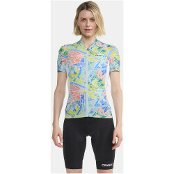 CRAFT ADV Endur Graphic Fahrradtrikot Damen 900007 - white/multi M