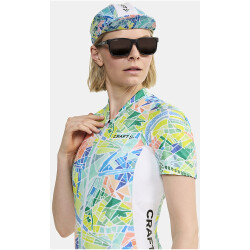 CRAFT ADV Endur Graphic Fahrradtrikot Damen 900007 - white/multi M
