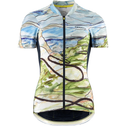 CRAFT ADV Endur Graphic Fahrradtrikot Damen 396332 - blaze/free S