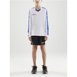 CRAFT Progress Contrast langarm Trikot Kinder 900346 - white/club cobolt 122/128
