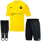 JAKO Wahlscheider S.V. Team Trikotset (Trikot + Shorts + Stegstutzen) Kinder citro/schwarz/schwarz 116/116/Bambini