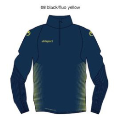 uhlsport Score 1/4-Zip Top Sweatshirt marine/fluo gelb XXL