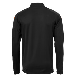 uhlsport Score 1/4-Zip Top Sweatshirt schwarz/fluo orange XL