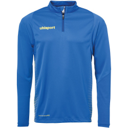 uhlsport Score 1/4-Zip Top Sweatshirt azurblau/limonengelb M