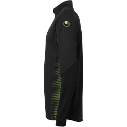 uhlsport Score 1/4-Zip Top Sweatshirt schwarz/fluo gr&uuml;n 116