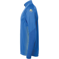 uhlsport Score 1/4-Zip Top Sweatshirt azurblau/limonengelb 164