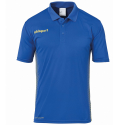 uhlsport Score Poloshirt Kinder azurblau/limonengelb 164