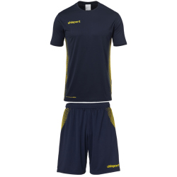 uhlsport Score Kit Set Trikot + Shorts marine/fluo gelb 3XL